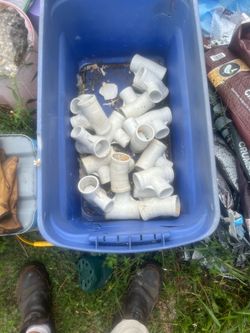 Lot of Used PVC Pipe Fittings