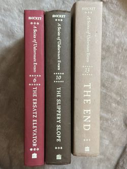 A Series of Unfortunate Events Books - 3 Pcs