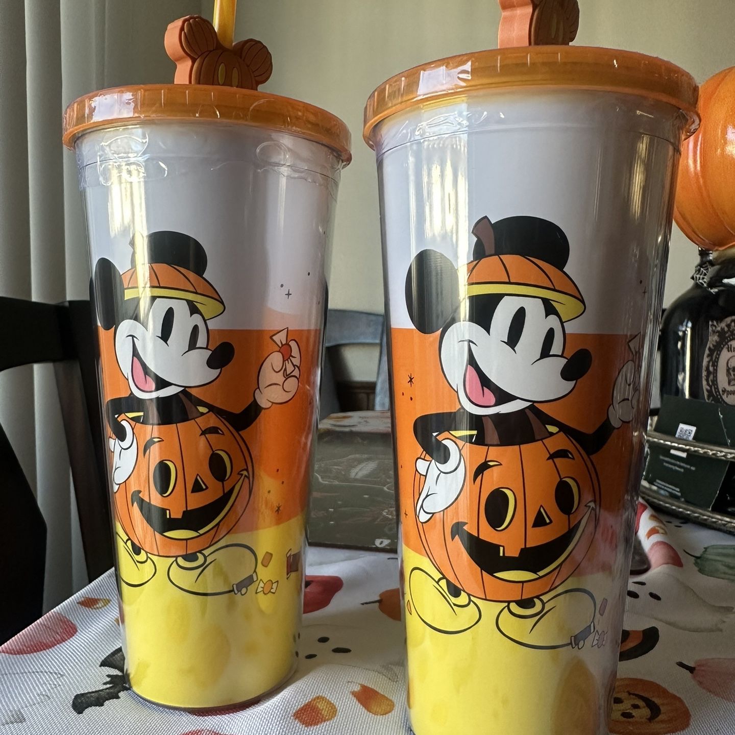 Mouse Pumpkin straw topper