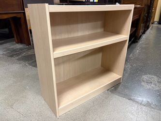 Blonde 2 Shelf Low Bookcase