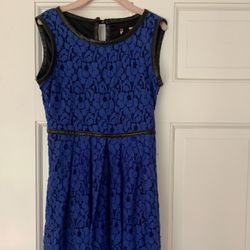 girl blue dress fit size 6T or 7T