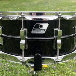 Ludwig Acrolite 6.5x14 snare drum black galaxy 