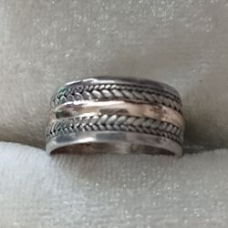Vintage Sterling Silver Band Ring Women's Size 7