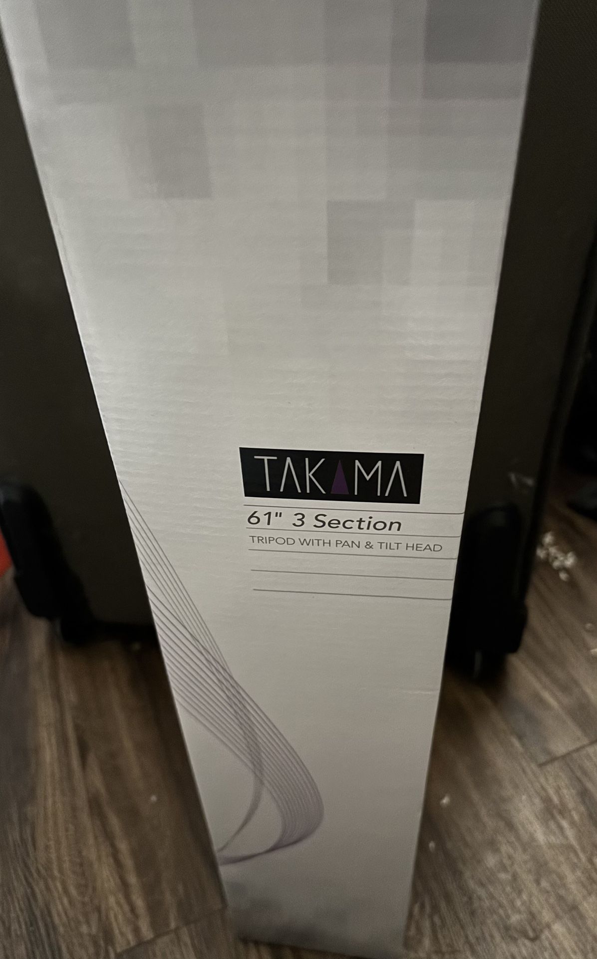 Takama 3 Section Tripod with Pan and Tilt Head, 61’’ Max Height