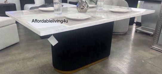Genuine Marble 72” Dining Table Brand New In Box