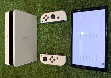 Nintendo Switch OLED White - Dock, Cables & Carry Case - Reset & Ready