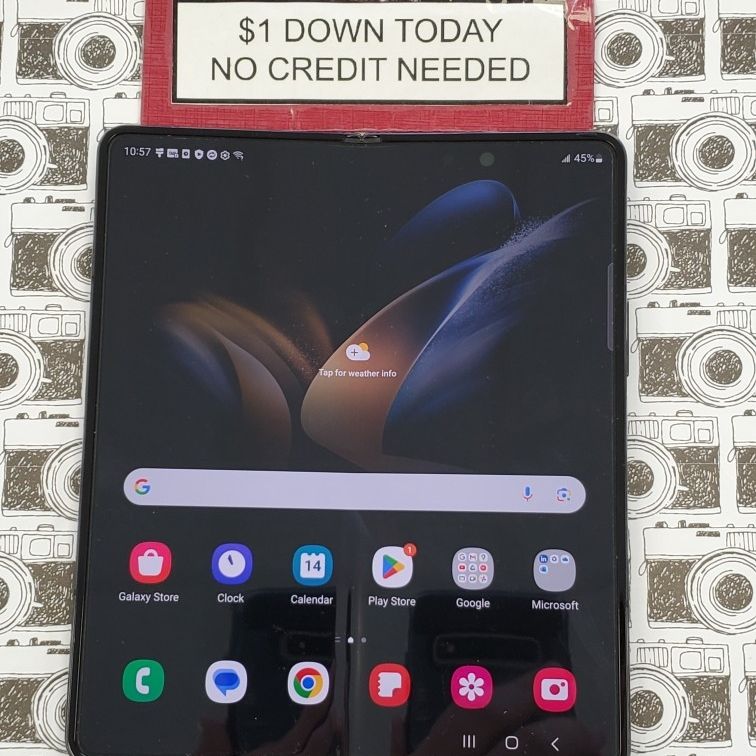 Samsung Galaxy Z Fold 4 5G 7.6 Pay $1 DOWN AVAILABLE - NO CREDIT NEEDED