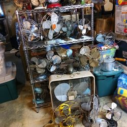 Antique Fans...assorted...$20 Each..WILLING TO SELL ENTIRE LOT!Different Sizes,manufacturers,years,condition,etc