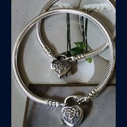 Pandora Locket Bracelet Sz. 17