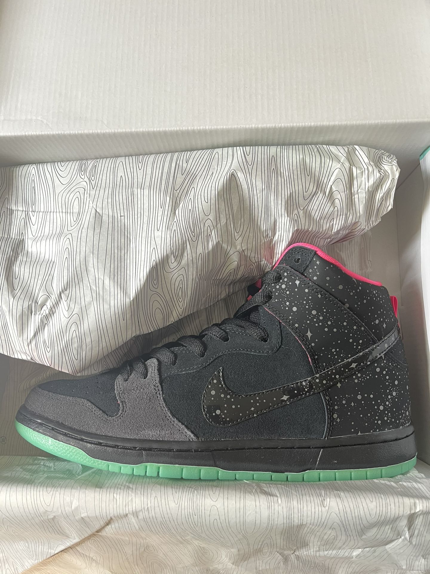 Nike SB Dunk High Northern Lights DS Size 10