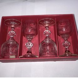 Cristal D'Arques-Durand Longchamp Clear Water Goblet - Set of 4 Crystal Glasses