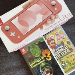 Nintendo Switch w/ Mario Games