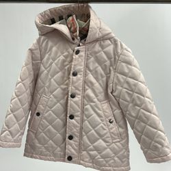 Kids Burberry Quilted Jacket – Light Pink – Authentic