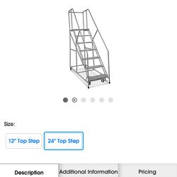 ULINE ANGLE ROLLING LADDER 