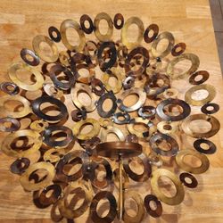 Round Metal Candle Holder For Wall