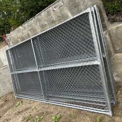 6 ft x 12 ft Temporary Chain Link Fence Panel (Galvanized)