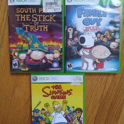 Simpsons South Park Family Guy Cartoon Xbox 360 TV Show Collection