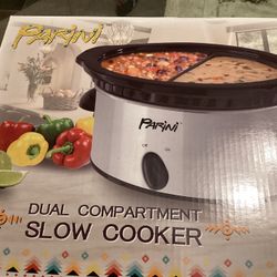 Parini  Dual Compartment Slow Cooker