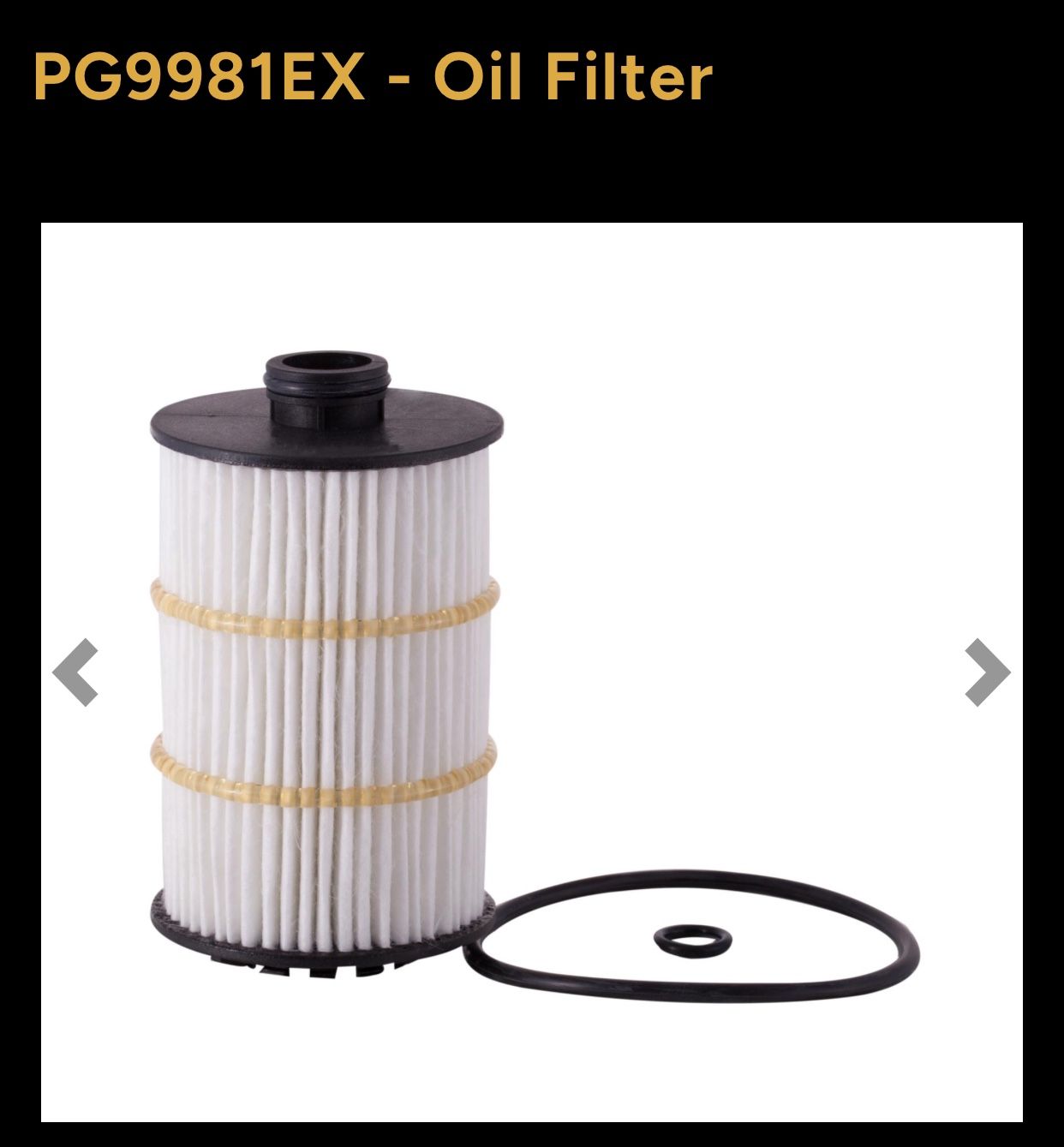 BRAND NEW Premium Guard Extended Life oil filter BENTLEY AND AUDI