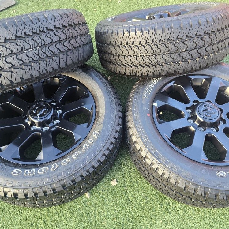 4 NEW 2025 DODGE RAM 2500 BLACK RIMS&TIRES 20"