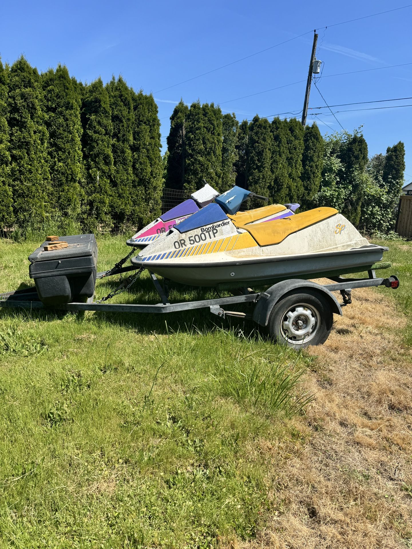 JETSKI TRAILER W/STORAGE BOX for Sale in Woodburn, OR OfferUp