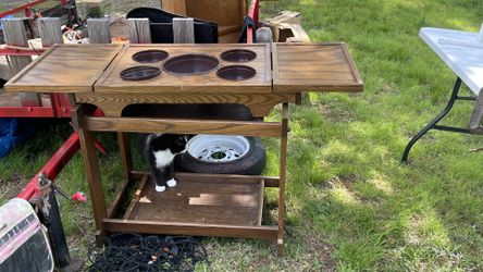 Cart With Wheels And Malti Use Addition  Handmade 