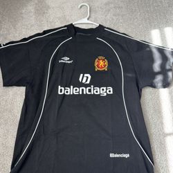 Balenciaga Paris Soccer Jersey Black White Number 10 Paris Shirt