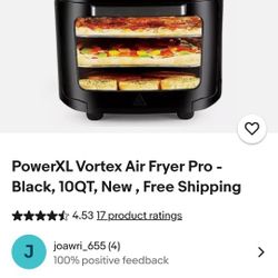 Vortex 7 In 1 Air Fryer/oven