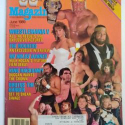 WWF MAGAZINE JUNE 1989 MEGA POWERS HOGAN SAVAGE WWE VINTAGE WCW ECW