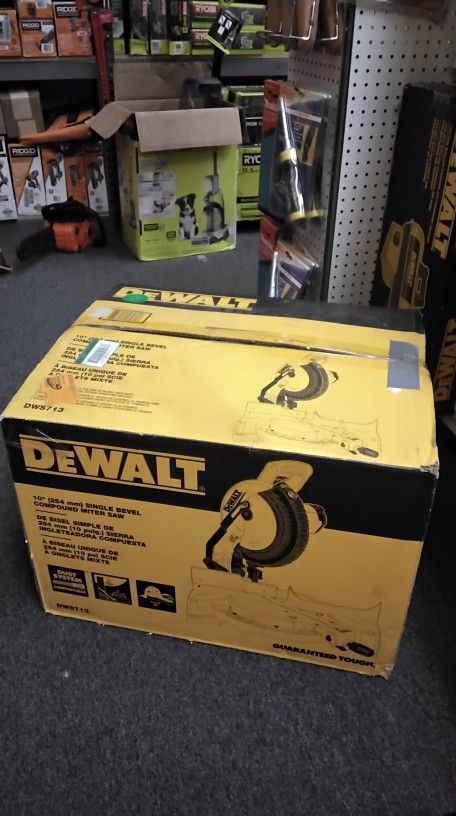 DEWALT 10" (254 mm) SINGLE BEVEL COMPOUND MITER SAW