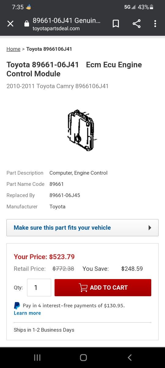 Toyota  ECU main image 3