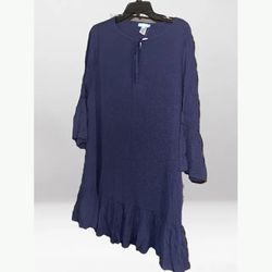 Brand New Size (Medium) Women's Draper James RSVP Navy Blue Dress