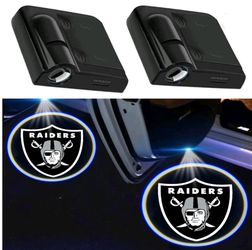 2 Raiders football wireless universal projector door light.  Batteries not included. See all photos sold separate SHIPPING AVAILABLE