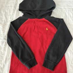 Boys Ralph Lauren Hooded thermal shirt size 5