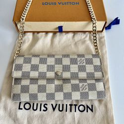 Louis Vuitton Damier large wallet On chain 