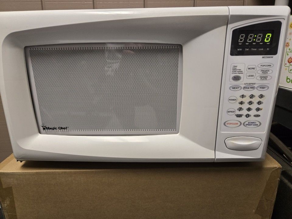 Microwave (White) - Magic Chef Countertop