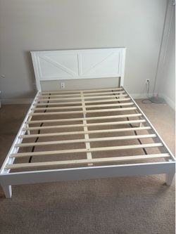 White headboard set - Queen