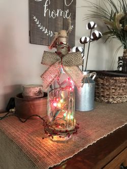 Lights in a bottle for Xmas