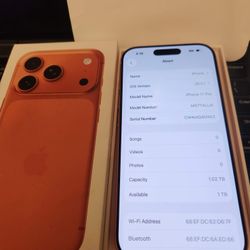 New Open Box Att/cricket Apple IPhone 17 Pro 1024gb