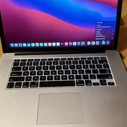 Apple MacBook Pro 15" 1TB SSD 16GB i7 Retina - Big Sur 
