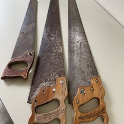 Old Vintage Hand Saws All For $5