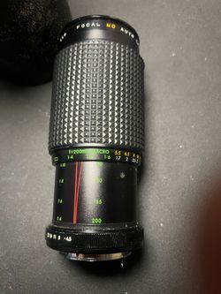 Focal Mc Auto Zoom 1:4.5 F= 80mm - 200mm Macro Lens $60