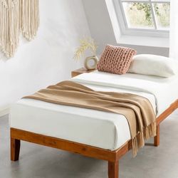 Brand New Mellow Naturalista Classic 12” Platform Bed Frame – Twin/Twin XL – In Box