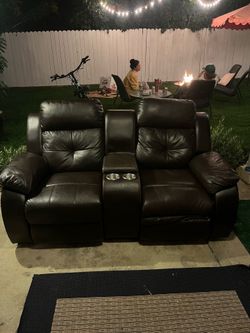 Leather couch