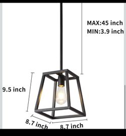 Modern black pendant light brand new!!