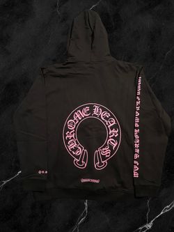Chrome Hearts Horseshoe Logo Hoodie Black Pink