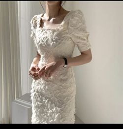 White dress size m