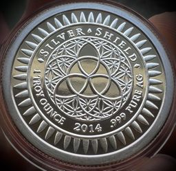 2014 1oz Silver Shield .999 Silver Round w/COA