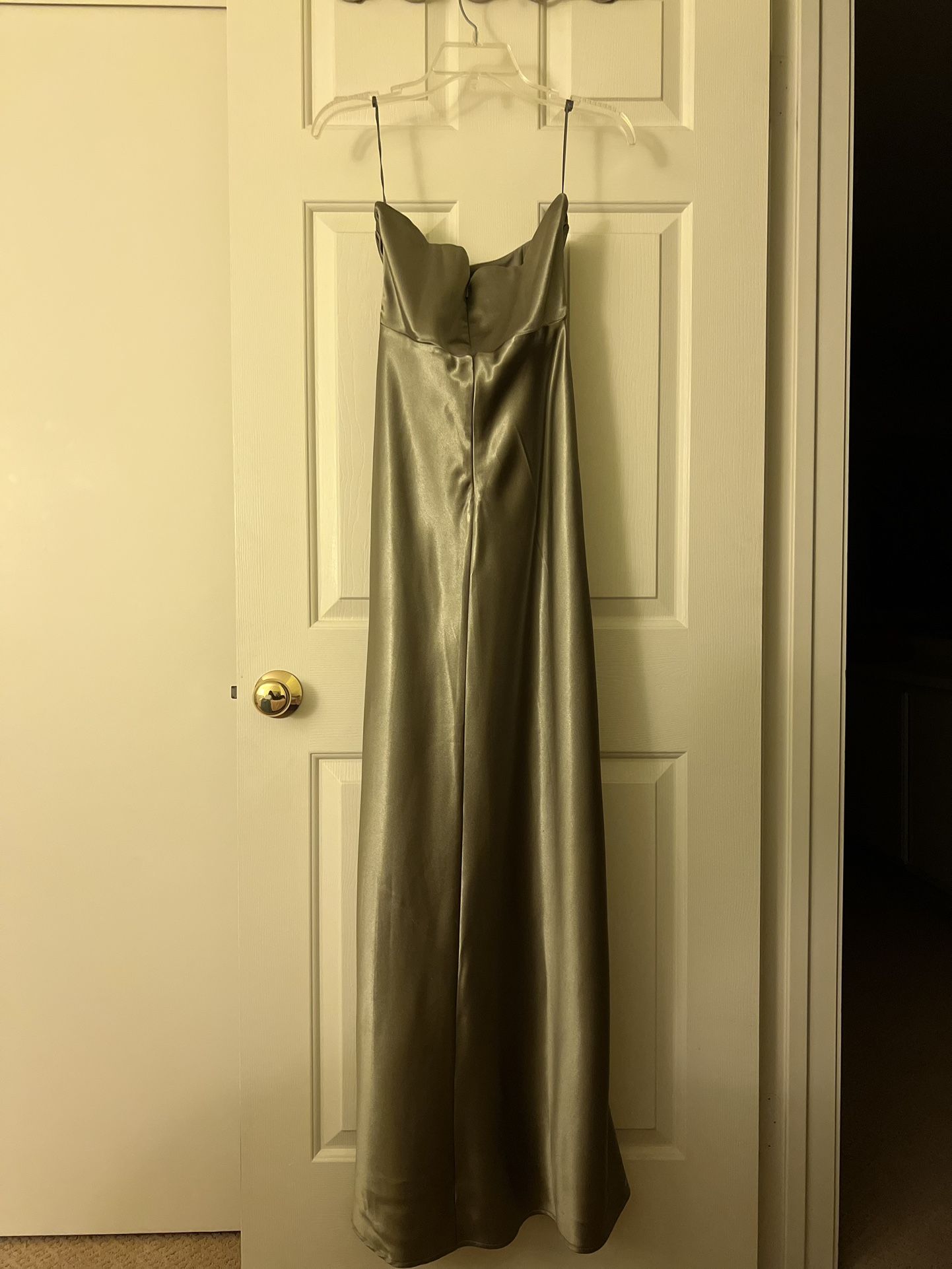 Birdy Grey Mia Convertible Dress (Size S in Shiny Satin Moss Green) -  joarbit.com
