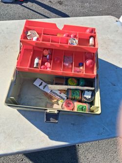 Fishing Tackle Box with Supplies